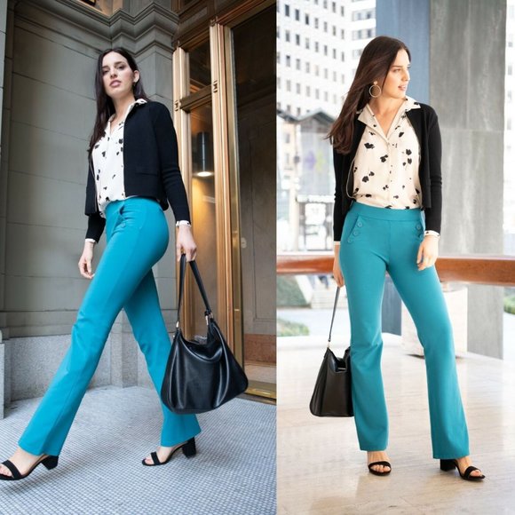 Betabrand Pants - Betabrand Dress Pant Yoga Pants Boot-Cut HW8508